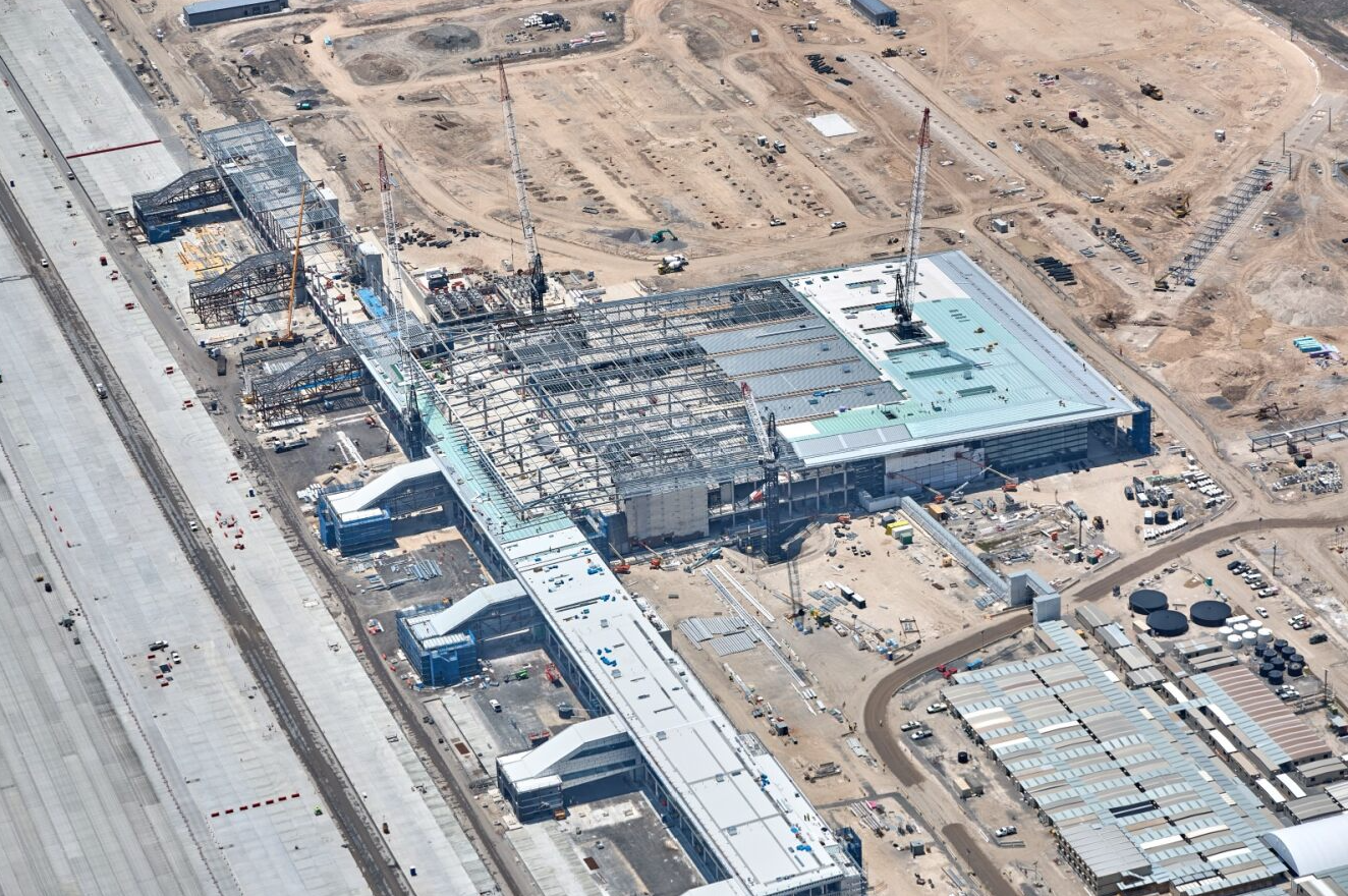 Aerial of Terminal Building, December 2023